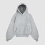 heavyweight script hoodie gun metal