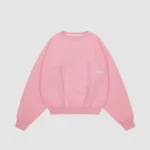 heavyweight script crewneck powder pink