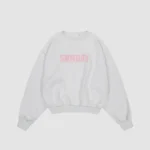heavyweight headline crewneck grey