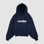 heavyweight applique hoodie navy