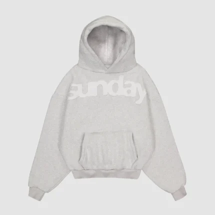 heavyweight billboard hoodie grey