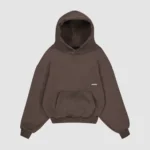 heavyweight script hoodie mocha