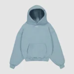 heavyweight simple hoodie powder blue