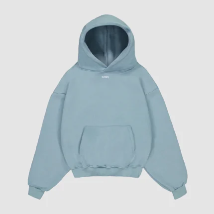 heavyweight simple hoodie powder blue